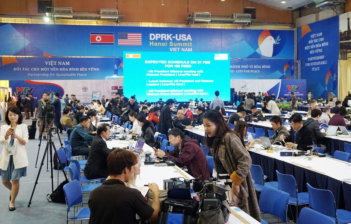 Phóng viên quốc tế ngưỡng mộ công tác tổ chức Hội nghị thượng đỉnh Hoa Kỳ-Triều Tiên của Việt Nam

